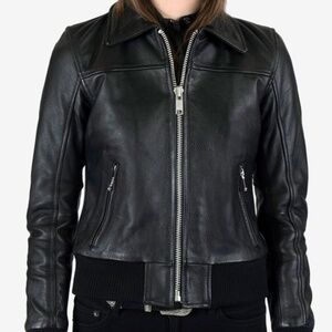 Straight to Hell Belmont Black Leather Jacket for Women